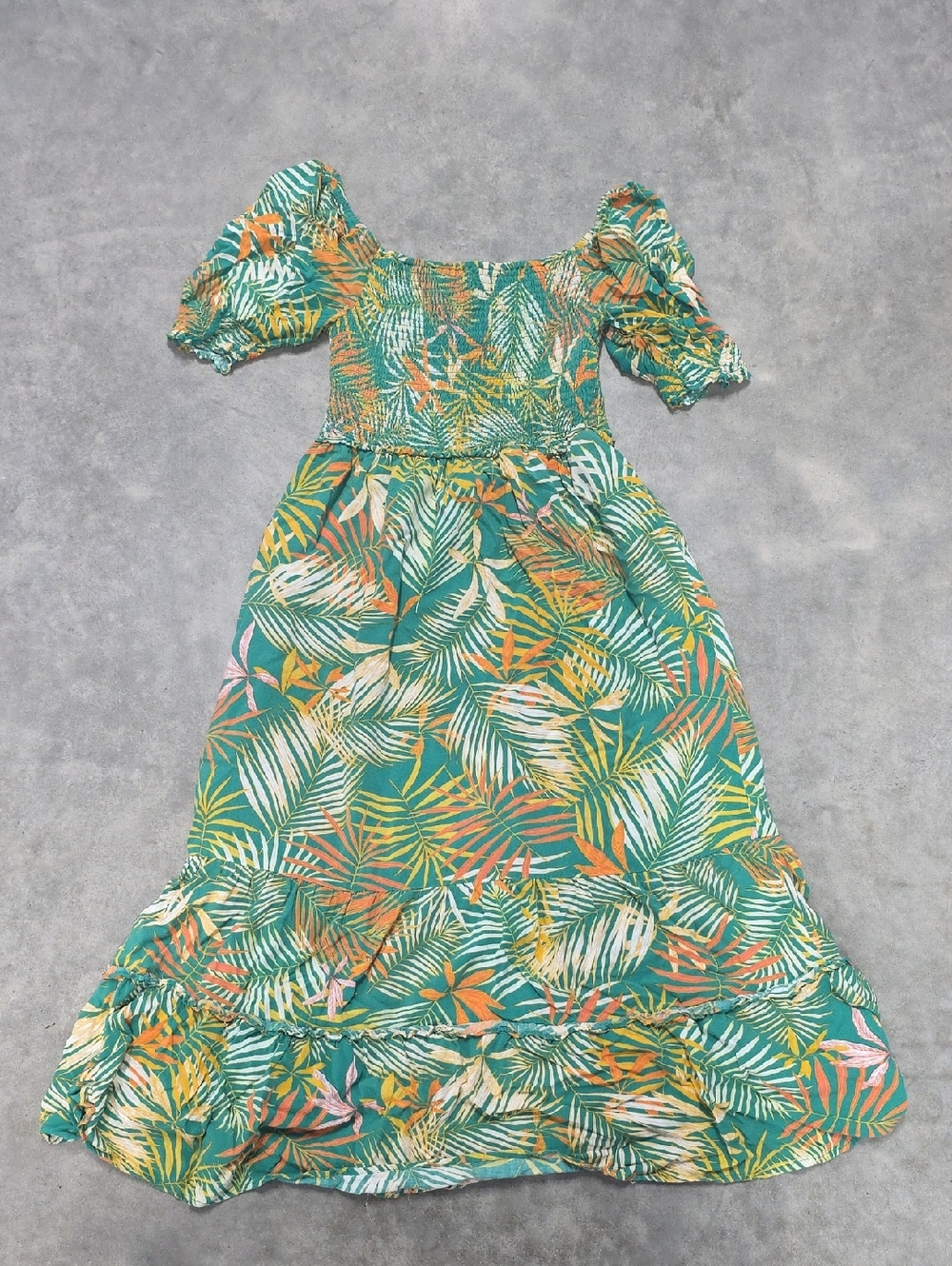 Betsey Johnson Floral Smocked Maxi